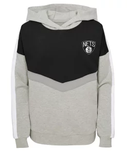 Girls Youth Heathered Gray Brooklyn Nets All Yours Pullover Hoodie