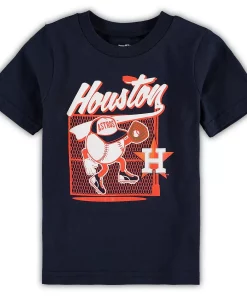 Toddler Navy Houston Astros On the Fence T-Shirt