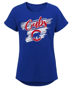 Girls Youth Royal Chicago Cubs Dream Scoop-Neck T-Shirt