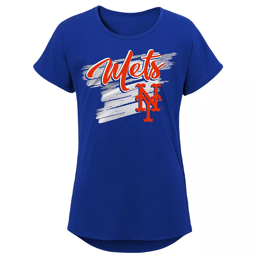 Girls Youth Royal New York Mets Dream Scoop-Neck T-Shirt 1 Girls Youth Royal New York Mets Dream Scoop-Neck T-Shirt