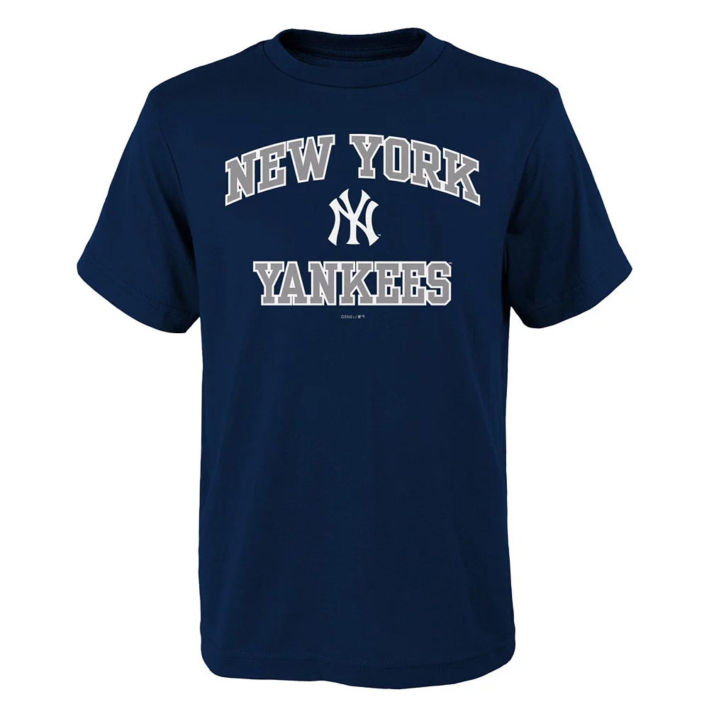 Youth Navy New York Yankees Heart And Soul T-Shirt 1 Youth Navy New York Yankees Heart And Soul T-Shirt