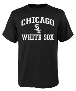 Youth Black Chicago White Sox Heart And Soul T-Shirt