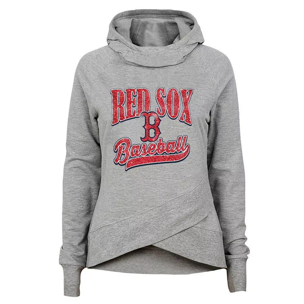 Girls Youth Heathered Gray Boston Red Sox America's Team Raglan Pullover Hoodie 1 Girls Youth Heathered Gray Boston Red Sox America's Team Raglan Pullover Hoodie