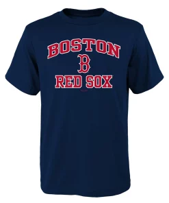 Youth Navy Boston Red Sox Heart And Soul T-Shirt