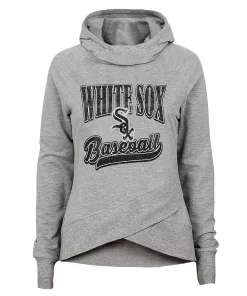 Girls Youth Heathered Gray Chicago White Sox America's Team Raglan Pullover Hoodie