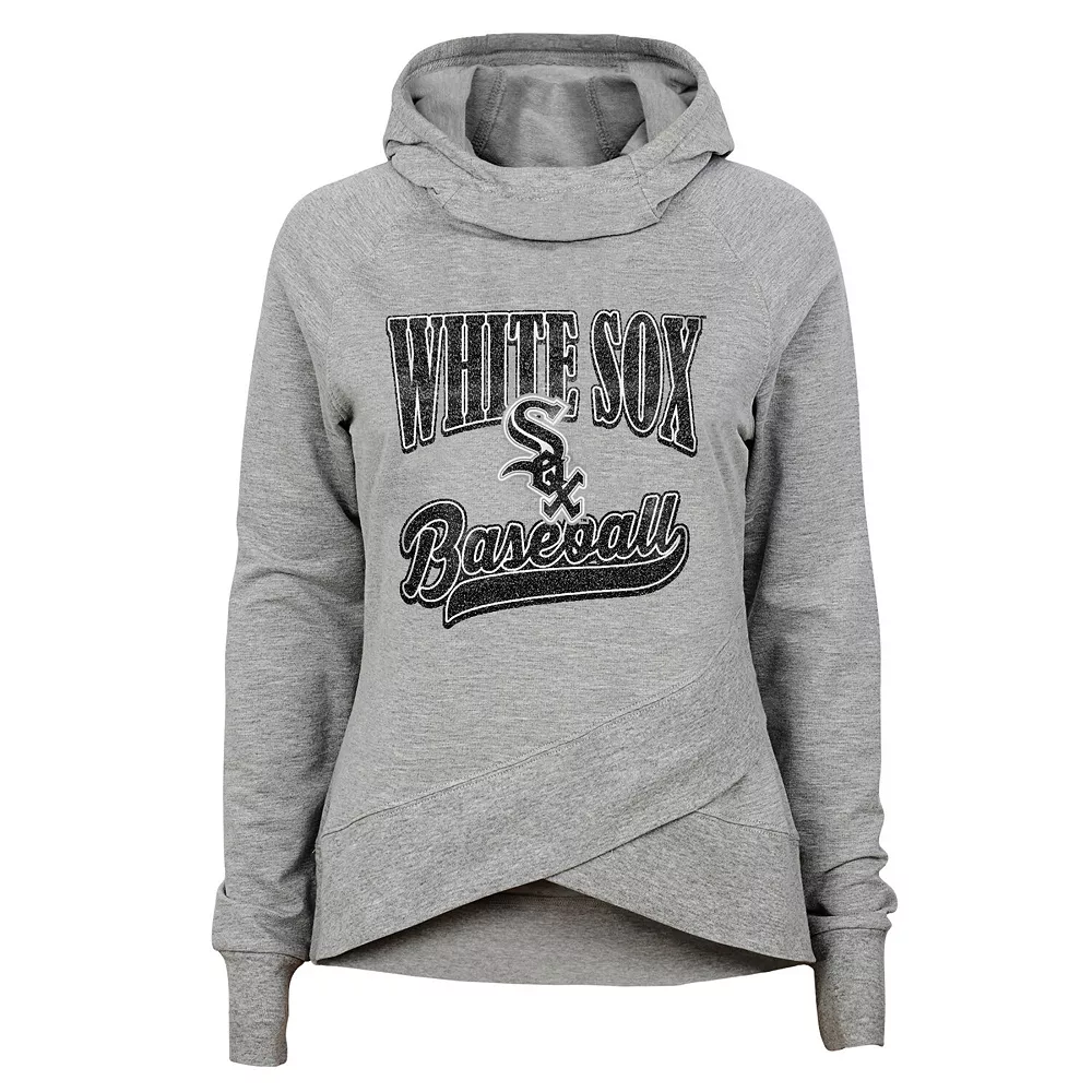 Girls Youth Heathered Gray Chicago White Sox America's Team Raglan Pullover Hoodie 1 Girls Youth Heathered Gray Chicago White Sox America's Team Raglan Pullover Hoodie