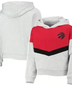 Alternative view of Girls Youth Heathered Gray Toronto Raptors All Yours Pullover Hoodie