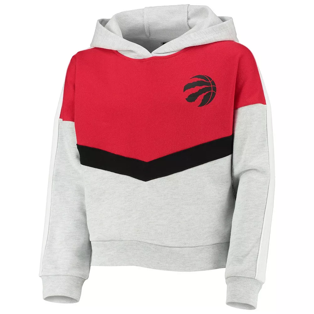 Girls Youth Heathered Gray Toronto Raptors All Yours Pullover Hoodie 3 Girls Youth Heathered Gray Toronto Raptors All Yours Pullover Hoodie - Image 3
