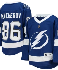 Alternative view of Youth Nikita Kucherov Blue Tampa Bay Lightning Home Replica Player Jersey