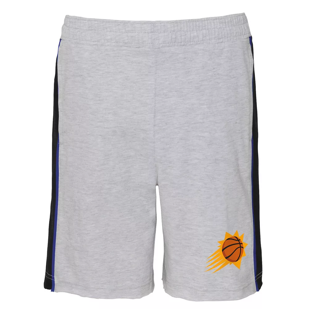 Youth Heathered Gray Phoenix Suns Wingback Shorts 1 Youth Heathered Gray Phoenix Suns Wingback Shorts