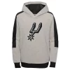 Youth Heathered Gray San Antonio Spurs Lived In Pullover Hoodie