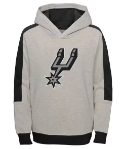 Youth Heathered Gray San Antonio Spurs Lived In Pullover Hoodie