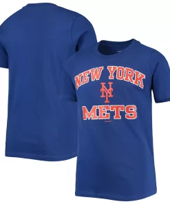 Youth Royal New York Mets Heart And Soul T-Shirt