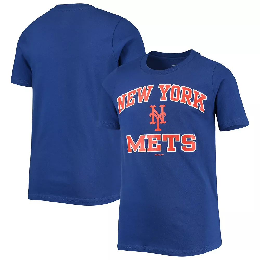 Youth Royal New York Mets Heart And Soul T-Shirt 1 Youth Royal New York Mets Heart And Soul T-Shirt