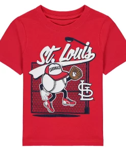 Toddler Red St. Louis Cardinals On the Fence T-Shirt