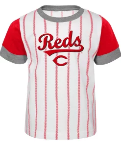 Toddler White/Red Cincinnati Reds Position Player T-Shirt & Shorts Set 5 Toddler White/Red Cincinnati Reds Position Player T-Shirt & Shorts Set -MLB Shop 5727933 ALT2