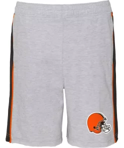 Youth Heathered Gray Cleveland Browns Wingback Shorts