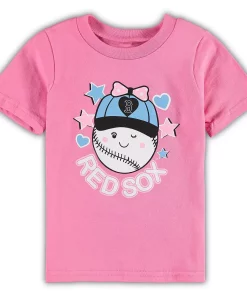 Alternative view of Girls Toddler Pink Boston Red Sox Winky T-Shirt