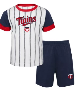Alternative view of Toddler White/Navy Minnesota Twins Position Player T-Shirt & Shorts Set