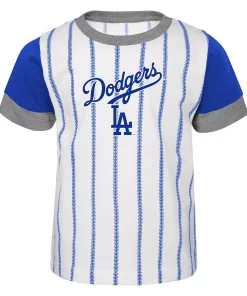 Alternative view of Toddler White/Royal Los Angeles Dodgers Position Player T-Shirt & Shorts Set