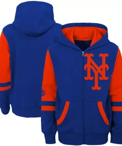 Toddler Royal/Orange New York Mets Stadium Full-Zip Hoodie Jacket -MLB Shop 5728614 ALT