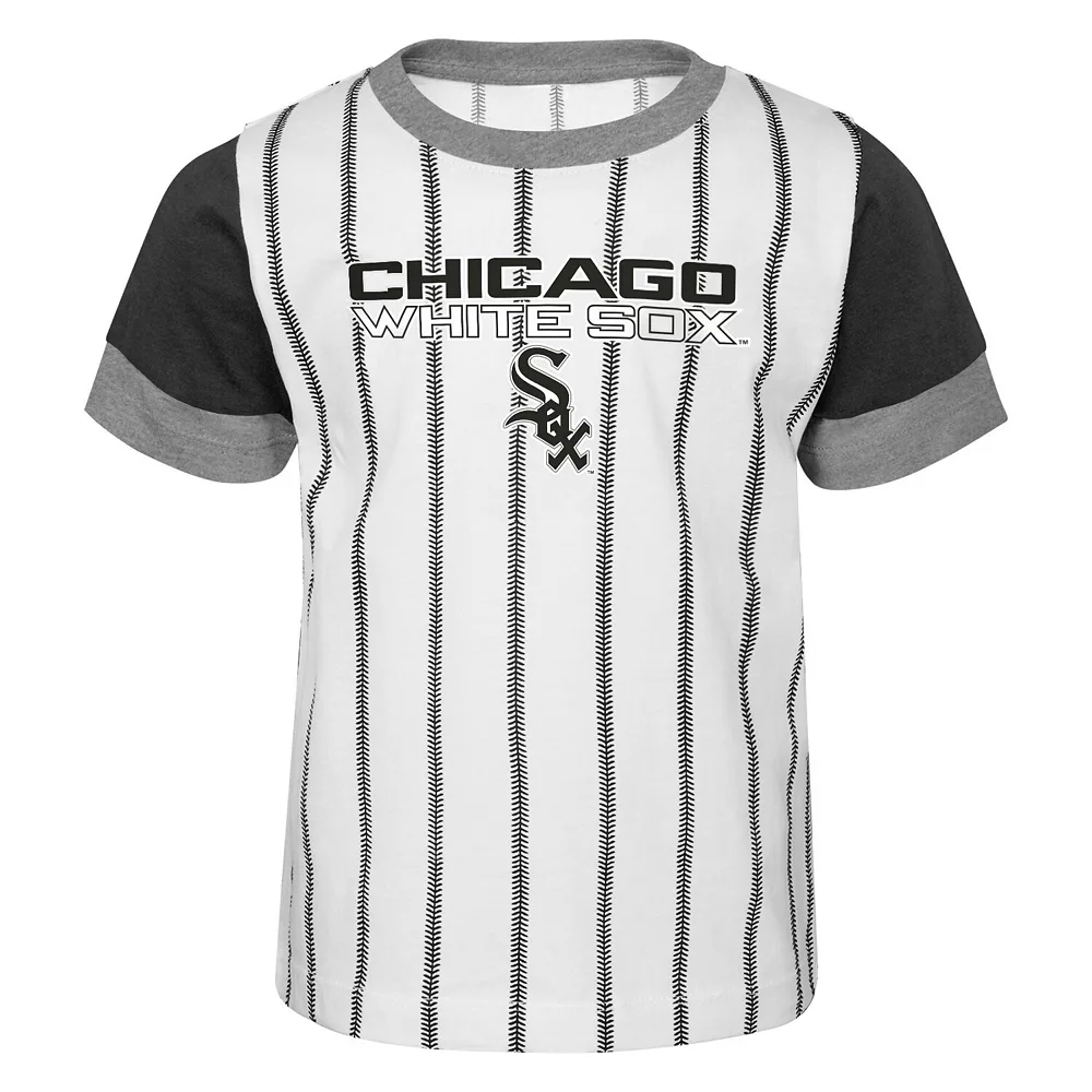 Toddler Black/White Chicago White Sox Position Player T-Shirt & Shorts Set 3 Toddler Black/White Chicago White Sox Position Player T-Shirt & Shorts Set - Image 3