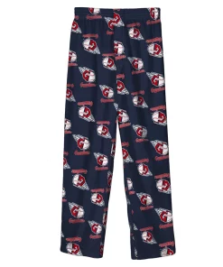 Youth Navy Cleveland Guardians Team Color Logo Pants