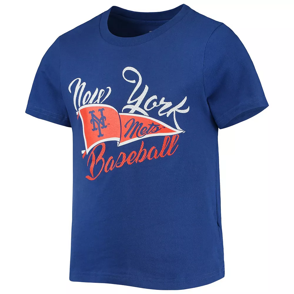 Girls Youth Royal New York Mets Team Fly The Flag T-Shirt 3 Girls Youth Royal New York Mets Team Fly The Flag T-Shirt - Image 3