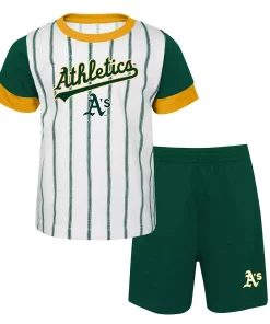 Toddler White/Green Oakland Athletics Position Player T-Shirt & Shorts Set 5 Toddler White/Green Oakland Athletics Position Player T-Shirt & Shorts Set -MLB Shop 5730057 ALT