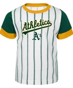 Toddler White/Green Oakland Athletics Position Player T-Shirt & Shorts Set 6 Toddler White/Green Oakland Athletics Position Player T-Shirt & Shorts Set -MLB Shop 5730057 ALT2