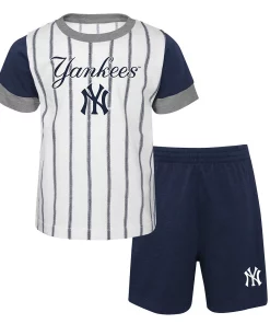 Toddler White/Navy New York Yankees Position Player T-Shirt & Shorts Set -MLB Shop 5730077 ALT