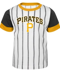 Toddler White/Black Pittsburgh Pirates Position Player T-Shirt & Shorts Set -MLB Shop 5730150 ALT2