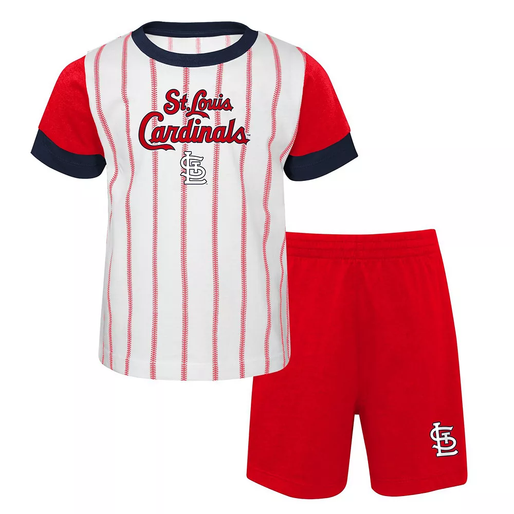 Toddler White/Red St. Louis Cardinals Position Player T-Shirt & Shorts Set 2 Toddler White/Red St. Louis Cardinals Position Player T-Shirt & Shorts Set - Image 2