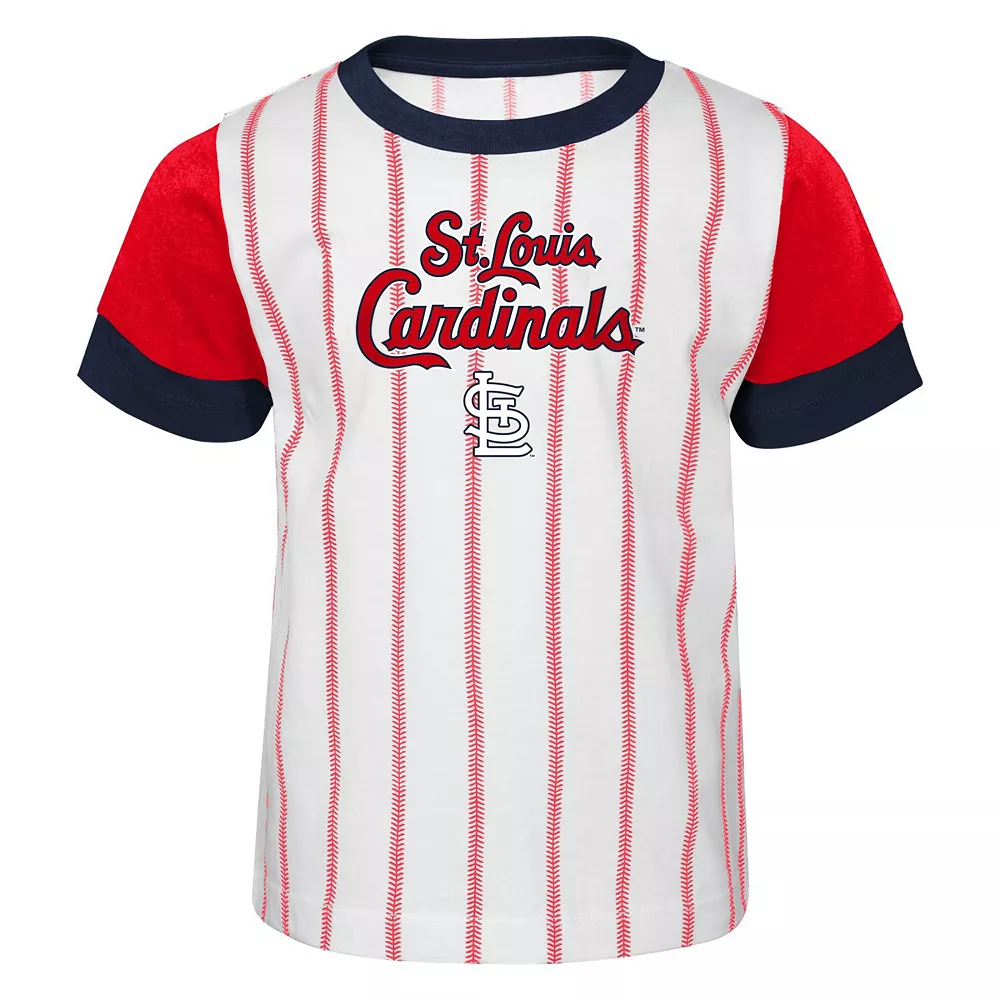 Toddler White/Red St. Louis Cardinals Position Player T-Shirt & Shorts Set 3 Toddler White/Red St. Louis Cardinals Position Player T-Shirt & Shorts Set - Image 3