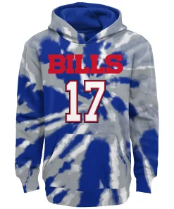 Youth Josh Allen Royal Buffalo Bills Tie-Dye Name & Number Pullover Hoodie 5 Youth Josh Allen Royal Buffalo Bills Tie-Dye Name & Number Pullover Hoodie -MLB Shop 5751288 ALT2