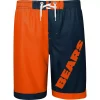 Youth Orange/Navy Chicago Bears Conch Bay Board Shorts