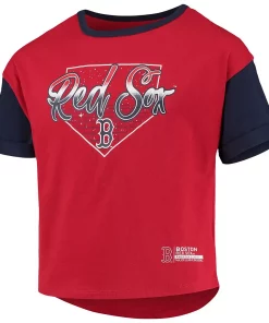 Girls Youth Red Boston Red Sox Bleachers T-Shirt 6 Girls Youth Red Boston Red Sox Bleachers T-Shirt -MLB Shop 5751667 ALT2