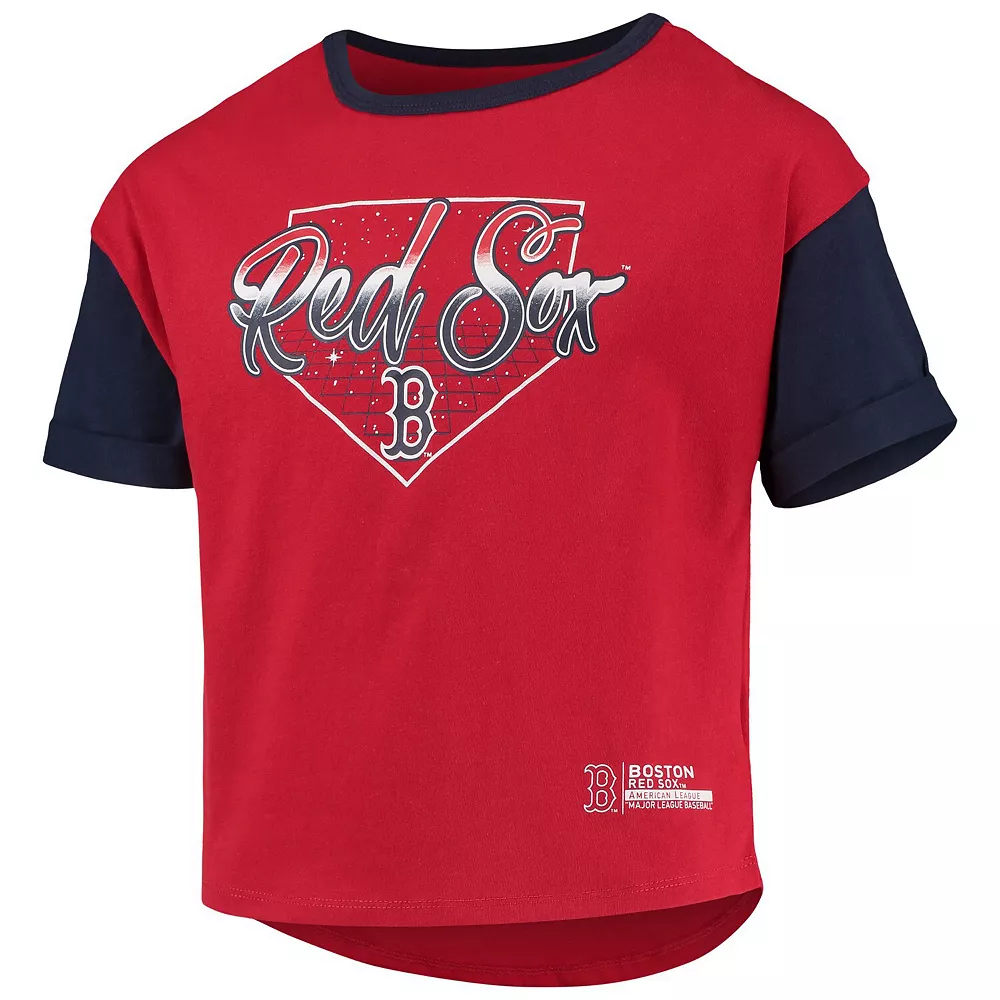 Girls Youth Red Boston Red Sox Bleachers T-Shirt 3 Girls Youth Red Boston Red Sox Bleachers T-Shirt - Image 3