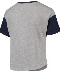 Girls Youth Heathered Gray New York Yankees Bleachers T-Shirt -MLB Shop 5751848 ALT3