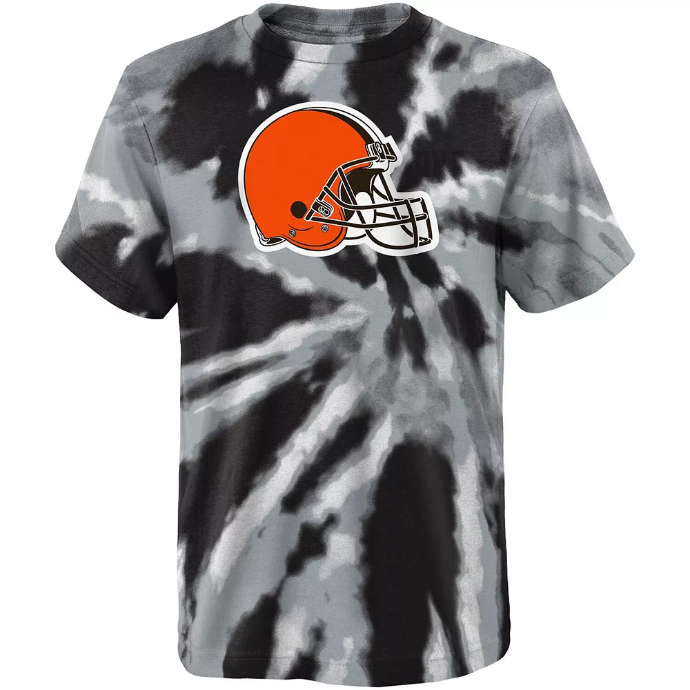 Youth Black Cleveland Browns Team Tie-Dye T-Shirt 1 Youth Black Cleveland Browns Team Tie-Dye T-Shirt