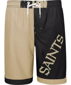 Youth Gold/Black New Orleans Saints Conch Bay Board Shorts