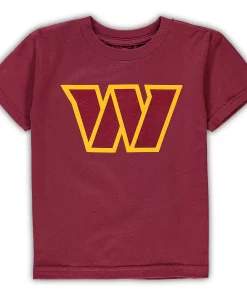 Toddler Burgundy Washington Commanders Logo T-Shirt