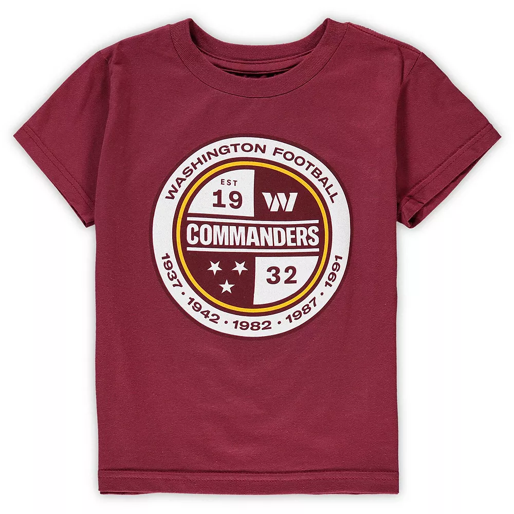 Preschool Burgundy Washington Commanders Secondary Logo T-Shirt 1 Preschool Burgundy Washington Commanders Secondary Logo T-Shirt