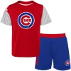 Toddler Red/Royal Chicago Cubs Pinch Hitter T-Shirt & Shorts Set