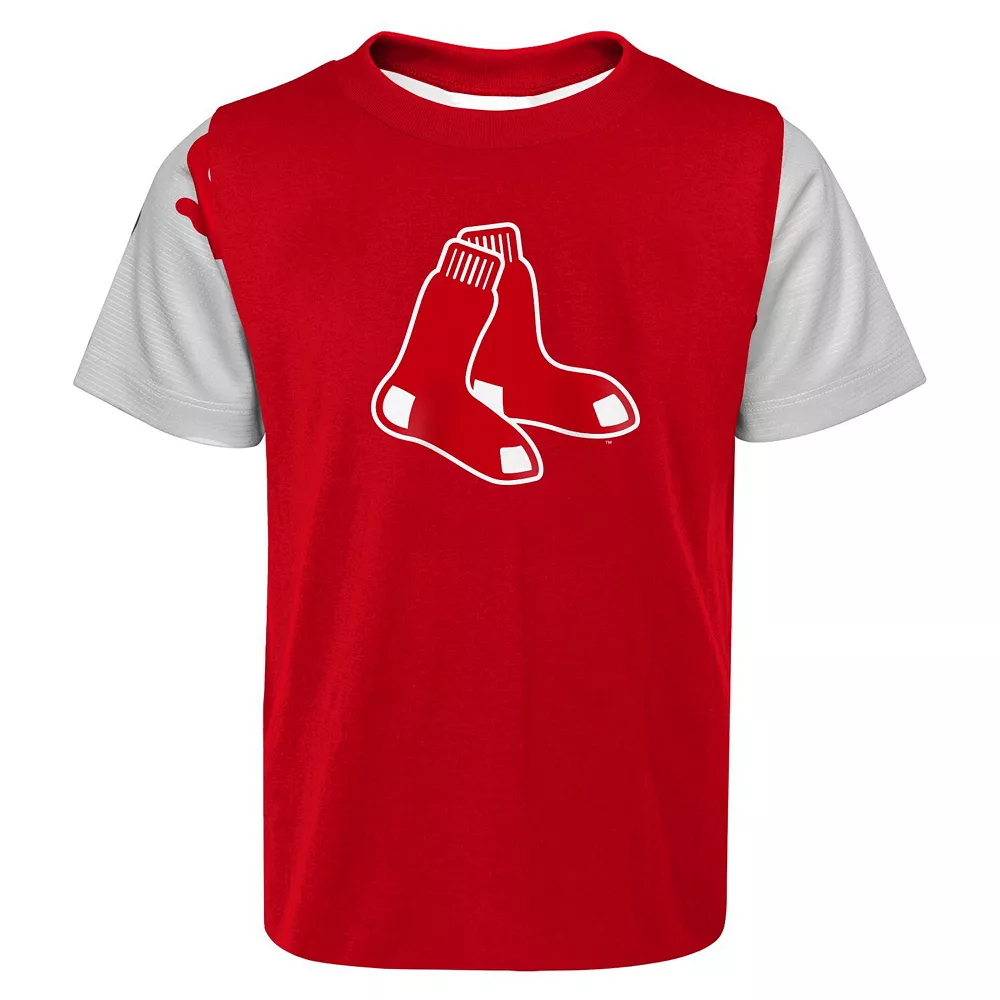 Preschool Red/Navy Boston Red Sox Pinch Hitter T-Shirt & Shorts Set 3 Preschool Red/Navy Boston Red Sox Pinch Hitter T-Shirt & Shorts Set - Image 3