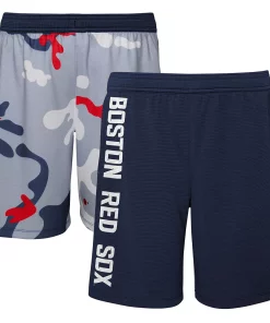 Youth Navy Boston Red Sox Camo Newsies Active Shorts -MLB Shop 5762450 ALT