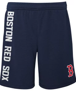 Youth Navy Boston Red Sox Camo Newsies Active Shorts -MLB Shop 5762450 ALT2