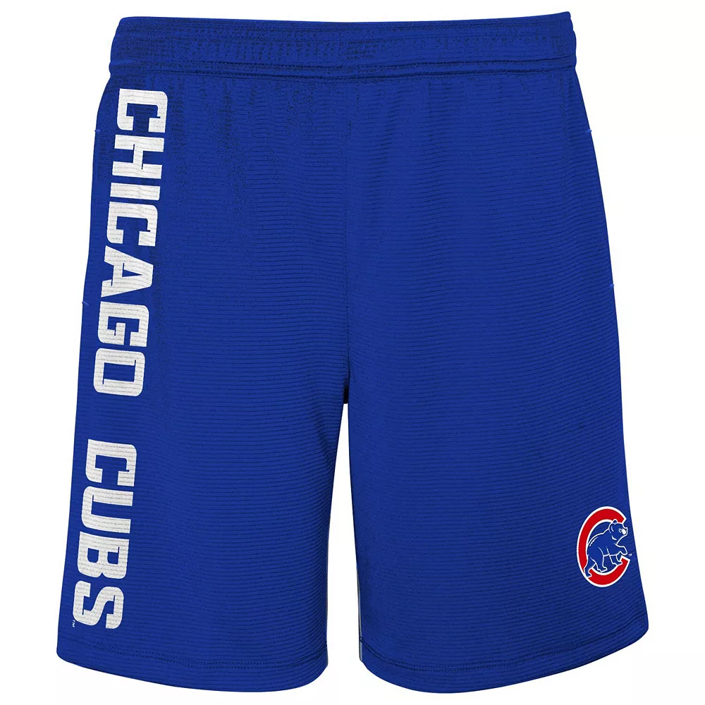 Youth Royal Chicago Cubs Camo Newsies Active Shorts 3 Youth Royal Chicago Cubs Camo Newsies Active Shorts - Image 3