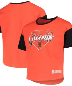 Girls Youth Orange San Francisco Giants Bleachers T-Shirt -MLB Shop 5762551 ALT