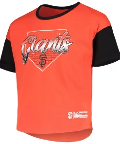 Girls Youth Orange San Francisco Giants Bleachers T-Shirt -MLB Shop 5762551 ALT2